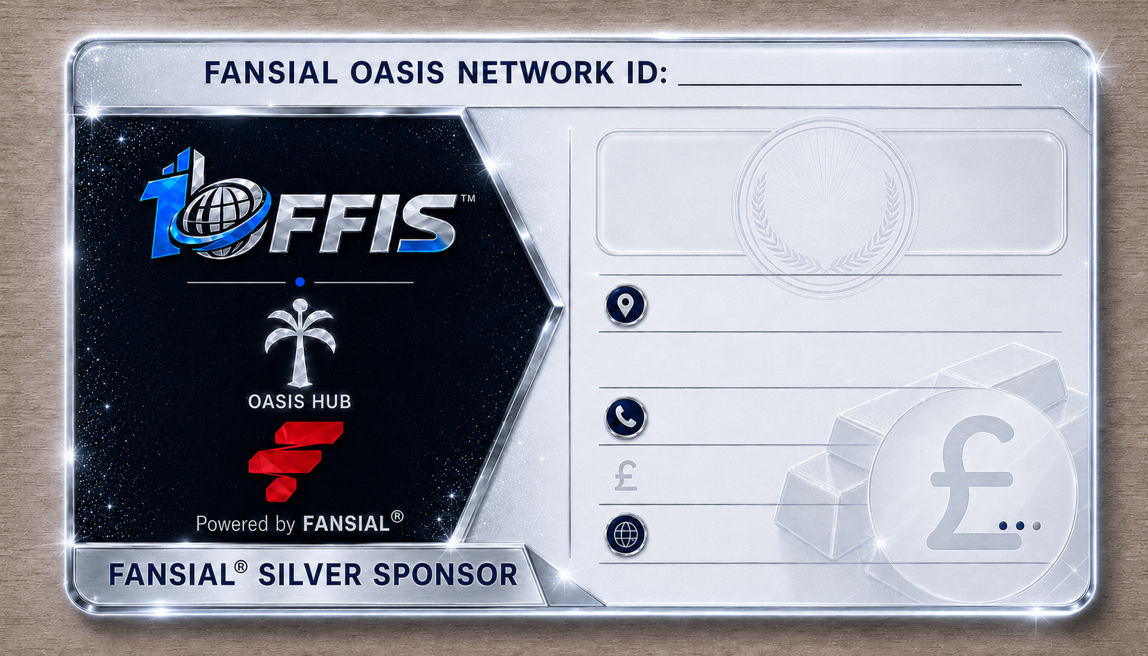 SILVER Fansial sponsor card